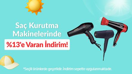 Saç Kurutma Makinelerinde %13'e Varan İndirim!