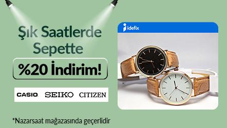 Şık Saatlerde  Sepette %20 İndirim!