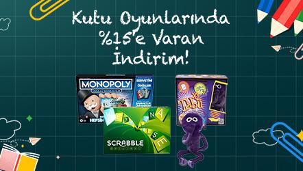 Kutu Oyunlarında %15'e Varan İndirim!