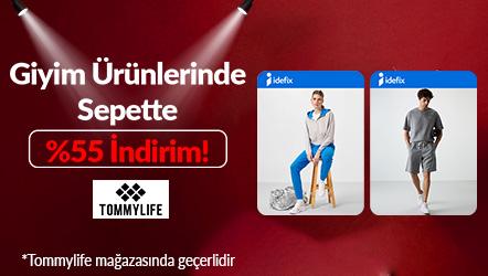 Giyim Ürünlerinde Sepette %55 İndirim!