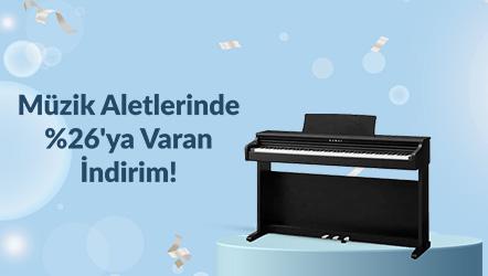 Müzik Aletlerinde %26'ya Varan İndirim!