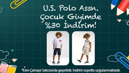 U.S. Polo Assn. Çocuk Giyimde %30 İndirim!