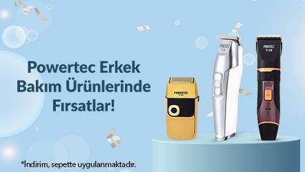 Powertec Erkek Bakım Ürünlerinde Fırsatlar!