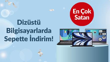 Dizüstü Bilgisayarlarda Sepette İndirim!