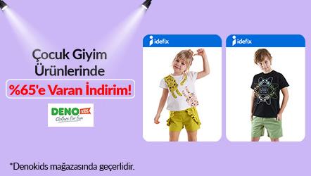Çocuk Giyim Ürünlerinde %65' e Varan İndirim!