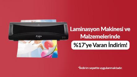Laminasyon Makinesi ve Malzemelerinde %17'ye Varan İndirim!