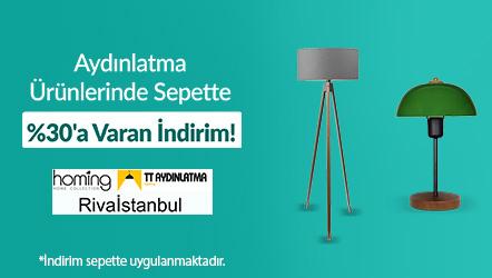 Aydınlatma Ürünlerinde Sepette %30'a Varan İndirim!