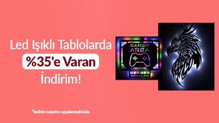 Led Işıklı Tablolarda Sepette %35'e Varan İndirim