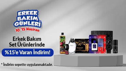 Erkek Bakım Set Ürünlerinde Sepette %15'e Varan İndirim