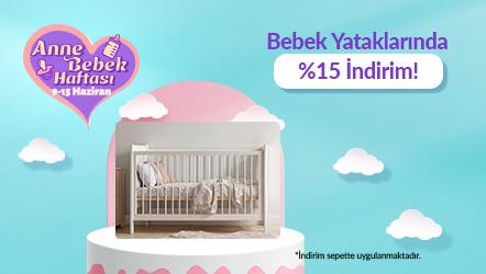 Bebek Yataklarına Sepette %15 İndirim