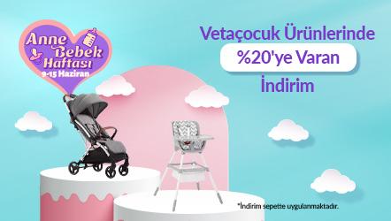 Vetaçocuk Ürünlerinde Sepette %20'ye Varan İndirim