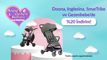 Doona, Inglesina, SmarTrike ve Gezenbebe Ürünlerinde Sepette %20 İndirim