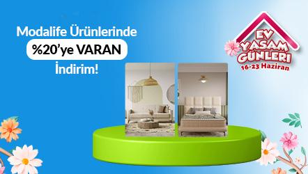 Modalife ürünlerinde %20'ye varan indirim