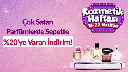 Çok Satan Parfümlerde Sepette %20'ye Varan İndirim