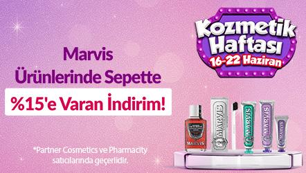Marvis Ürünlerinde Sepette %15'e Varan İndirim