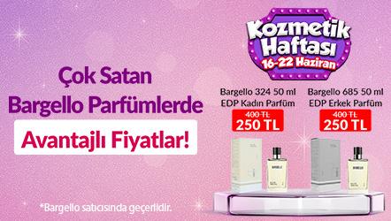 Çok Satan Bargello Parfümlerde; 324 Kadın 50 ml - 685 Erkek 50 ml Parfüm 250 TL !
