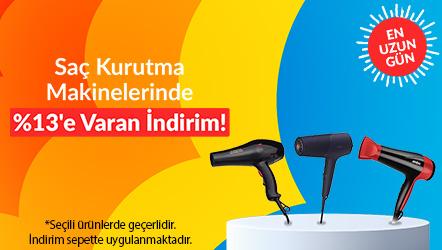 Saç Kurutma Makinelerinde %13'e Varan İndirim!