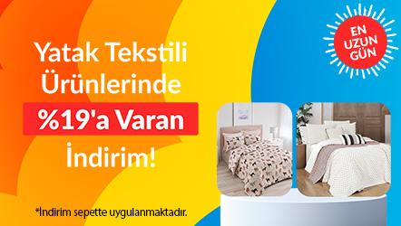 Yatak Tekstili Ürünlerinde %19'a Varan İndirim!