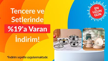 Tencere ve Setlerinde %19'a Varan İndirim!