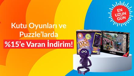 Kutu Oyunları, Puzzle ve Oyun Takımlarında %15’e Varan İndirimler