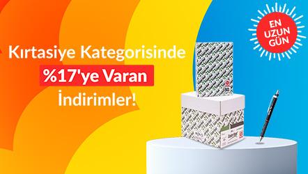 Kırtasiye Kategorisinde %17'ye Varan İndirimler