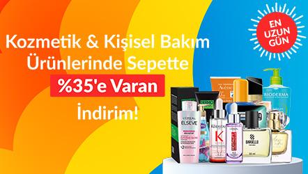 Kozmetik & Kişisel Bakım Ürünlerinde Sepette %35'e Varan İndirim