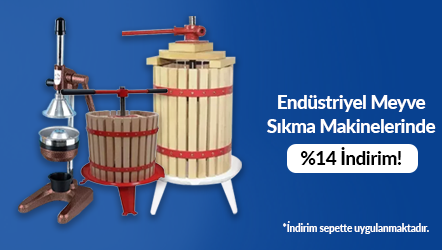 Endüstriyel Meyve Sıkma Makinelerinde %14 İndirim!