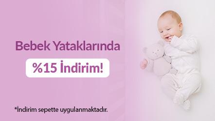 Bebek Yataklarına Sepette %15 İndirim