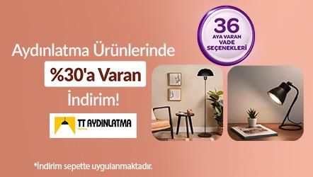 Aydınlatma Ürünlerinde Sepette %30 a varan İndirim
