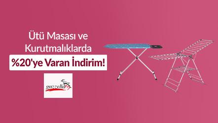 Ütü masası ve kurutmalıklarda %20'ye varan indirim