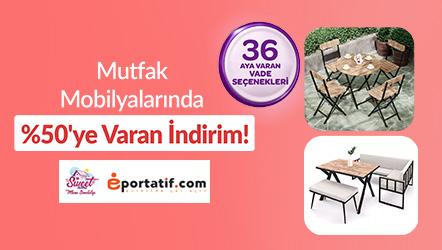 Mutfak Mobilyalarında 50'ye varan indirim