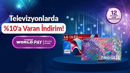 Televizyonlarda %10'a Varan İndirim!