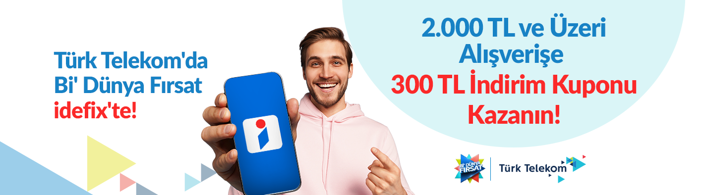 Türk Telekom'un Bi'Dünya Fırsatları idefix'te!