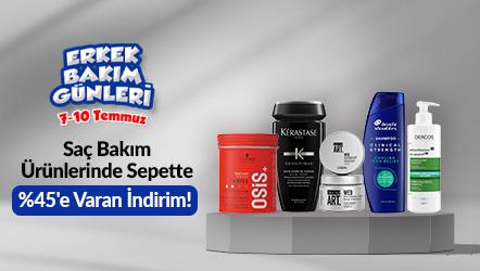 Saç Bakım Ürünlerinde Sepette %45'e Varan İndirim