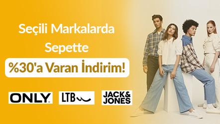 Seçili Markalarda Sepette %30'a Varan İndirim (Jack&Jones, Only, LTB)