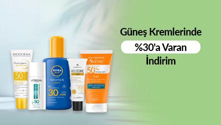 Güneş Kremlerinde %30'a Varan İndirim
