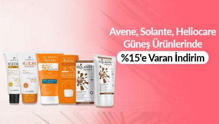 Avene, Solante, Heliocare Güneş Ürünlerinde %15'e Varan İndirim