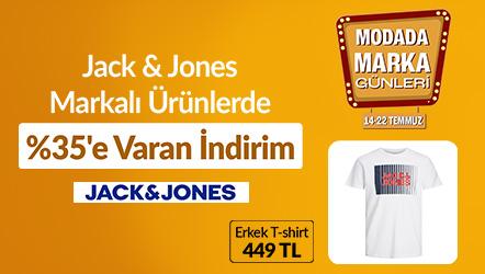 Jack & Jones Markalı Ürünlerde %35'e Varan İndirim Jack&Jones Erkek T-shirt 449 TL