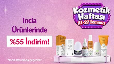 Incia Ürünlerinde %55 İndirim