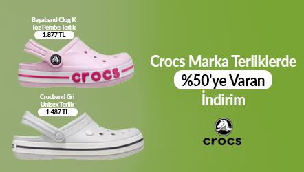 Crocs Terliklerde %50'ye Varan İndirim