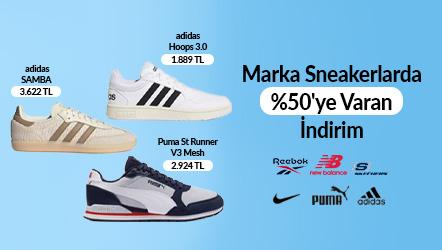 Marka Sneakerlarda %50'ye Varan İndirim