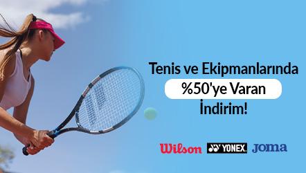 Tenis Ekipmanlarında %50'ye Varan İndirim!