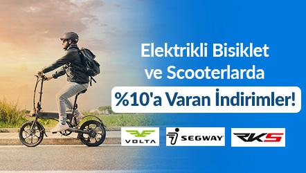 Elektrikli Bisiklet ve Scooterlarda %10'a Varan İndirimler!