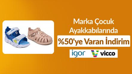 Marka Çocuk Ayakkabılarında %50'ye Varan İndirim