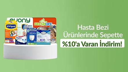 Hasta Bezi Ürünlerinde Sepette %10'a Varan İndirim