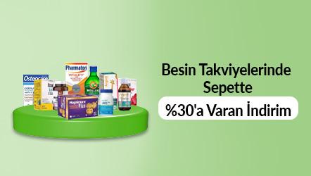 Besin Takviyelerinde Sepette %30'a Varan İndirim