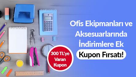 Ofis Ekipmanları ve Aksesuarlarında Sepet İndirimlerine Ek 300 TL'ye Varan Kupon Fırsatı!