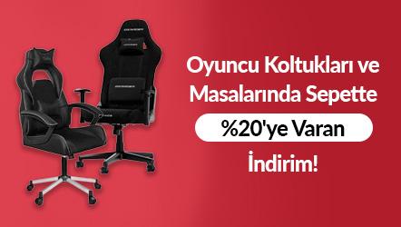 Oyuncu Koltukları ve Masalarında Sepette %20'ye Varan İndirim!