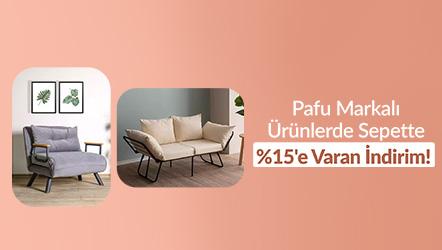 Pafu Markalı Ürünlerde Sepette %15'e Varan İndirim