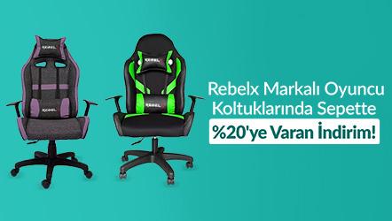 Rebelx Markalı Oyuncu Koltuklarında Sepette %20'ye Varan İndirim!